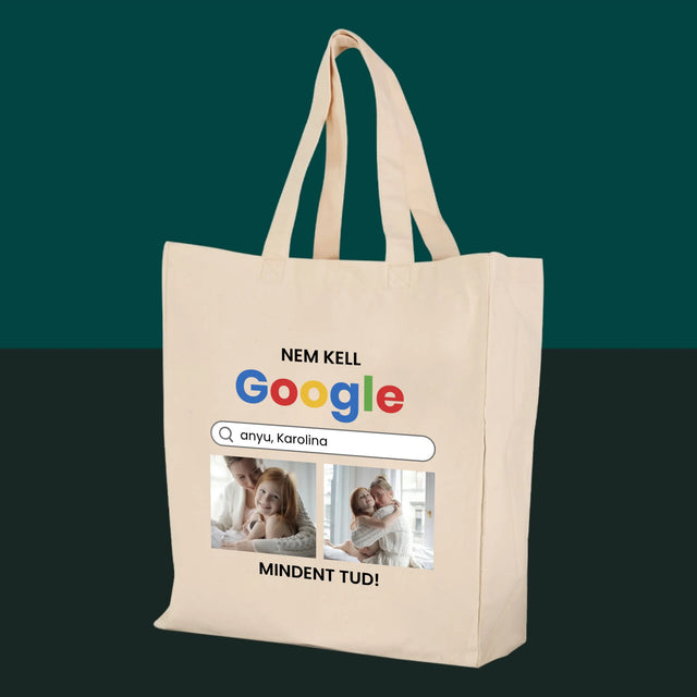 Fotókollázs: Nincs Szükségem A Google-Ra - Vászontáska