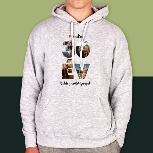 Szó Fotókból: 30Év A Képeidből - Férfi Kapucnis Pulóver