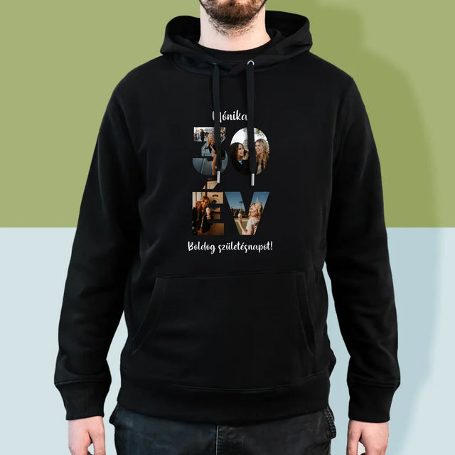 Szó Fotókból: 30Év A Képeidből - Férfi Kapucnis Pulóver