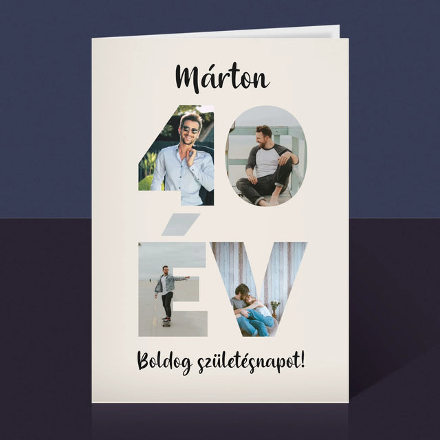 Szó Fotókból: 40 Év A Képeidből - Üdvözlőlap