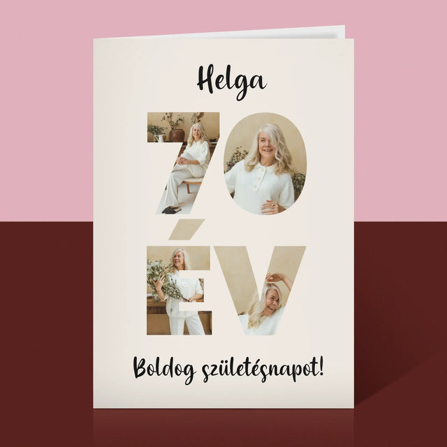 Szó Fotókból: 70 Év A Képeidből - Üdvözlőlap