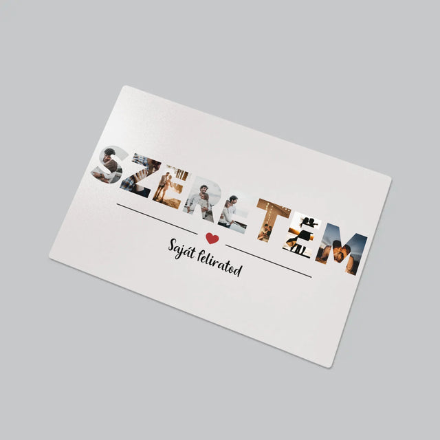 Szó Fotókból: Szeretem Szó A Fotóidból - Íróasztal Alátét
