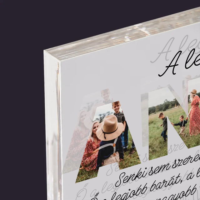 Szó Fotókból: Legjobb Anya A Világon - Akrilüveg