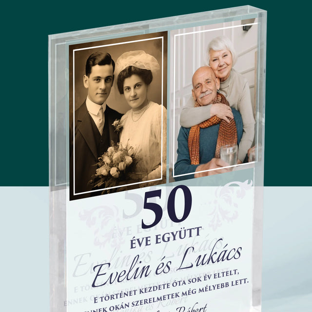 Fotókollázs: Évek Óta Együtt - Akrilüveg