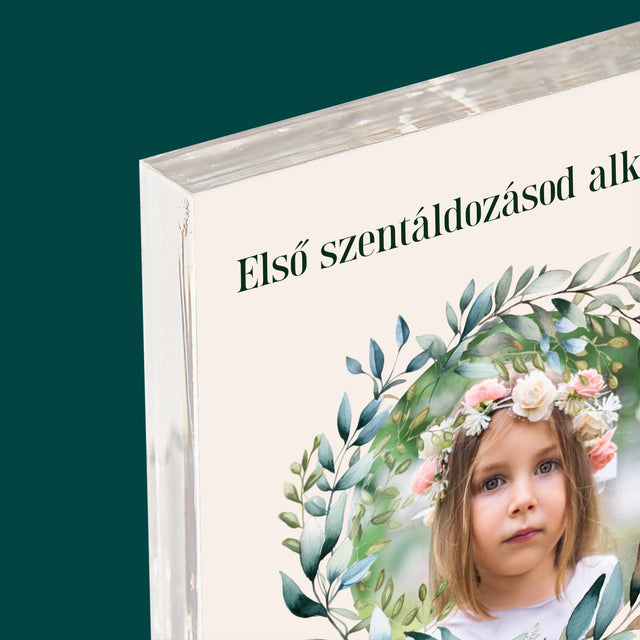 Fotó És Felirat: Első Szentáldozásod Alkalmából - Akrilüveg