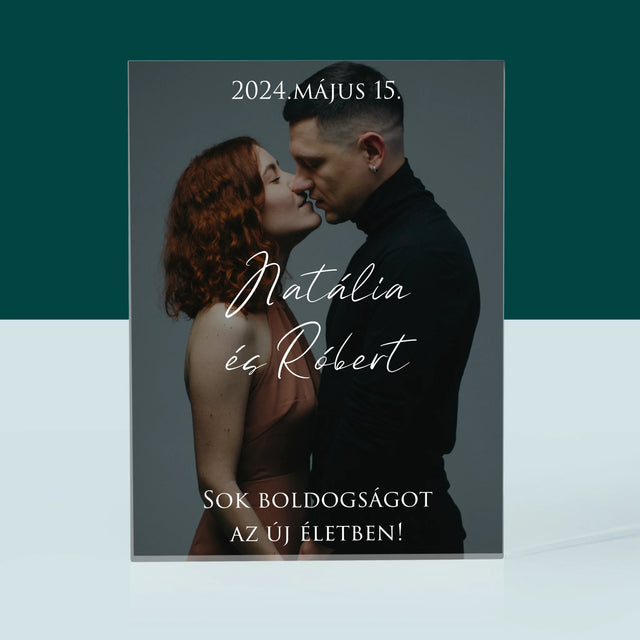 Fotó És Felirat: Esküvői Fotó Jókívánságok - Akrilüveg