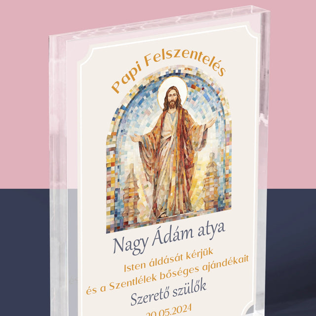 Név És Aláírás: Papi Felszentelés - Akrilüveg