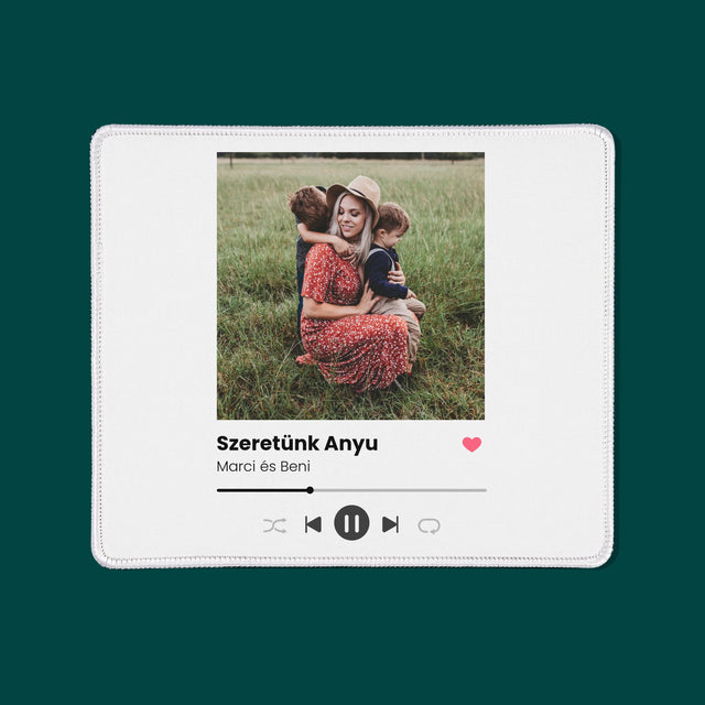 Fotó És Felirat: Szeretünk Anyu - Egéralátét