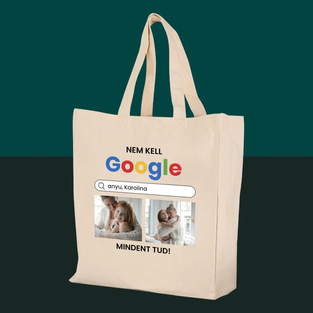 Fotókollázs: Nincs Szükségem A Google-Ra - Vászontáska