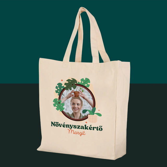 Fotó És Felirat: Növényszakértő - Vászontáska