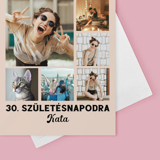 Fotókollázs: Születésnapi Kollázs - Üdvözlőlap