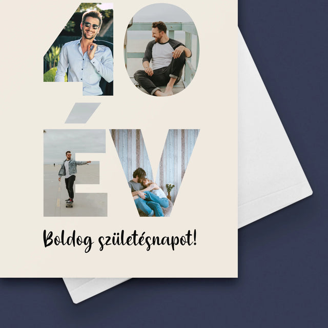 Szó Fotókból: 40 Év A Képeidből - Üdvözlőlap