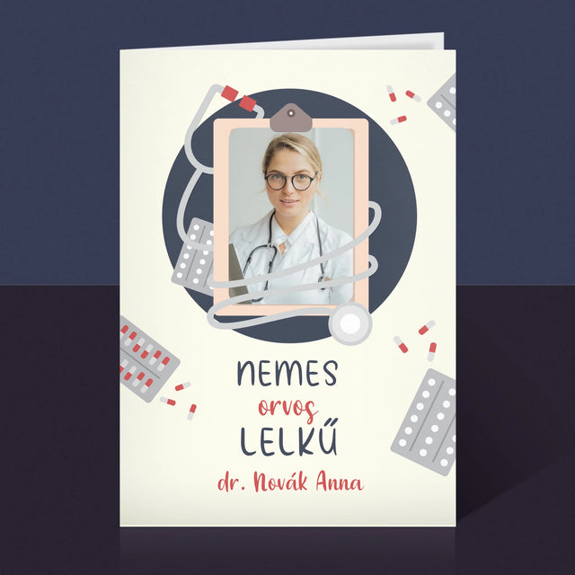 Fotó És Felirat: Nemes Lelkű Orvos - Üdvözlőlap