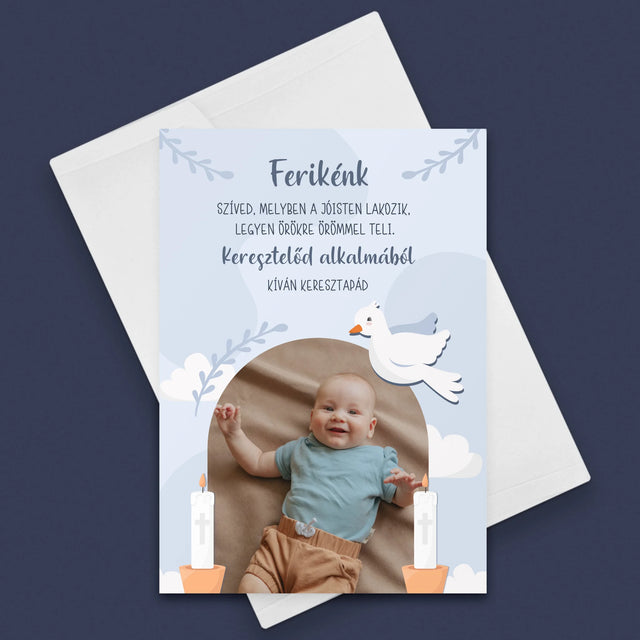 Fotó És Felirat: Keresztelőd Alkalmából Kívánságok - Üdvözlőlap