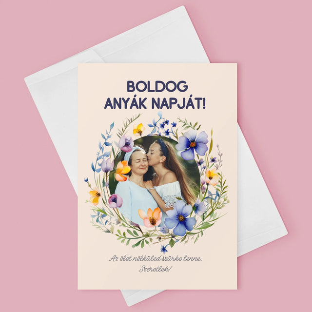 Fotó És Felirat: Sok Boldogságot Anyák Napja Alkalmából - Üdvözlőlap