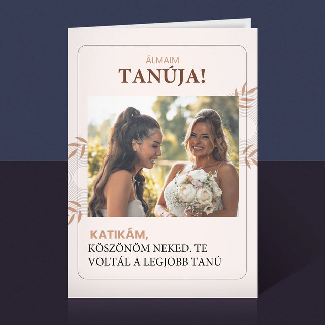 Fotó És Felirat: Álmaim Tanúja - Üdvözlőlap