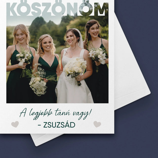 Fotó És Felirat: A Legjobb Tanú Vagy - Üdvözlőlap