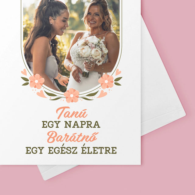 Fotó És Felirat: Tanú Egy Napra - Üdvözlőlap