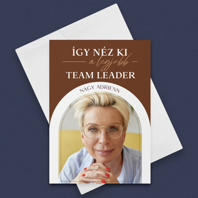 Fotó És Felirat: A Legjobb Csoportvezető - Üdvözlőlap