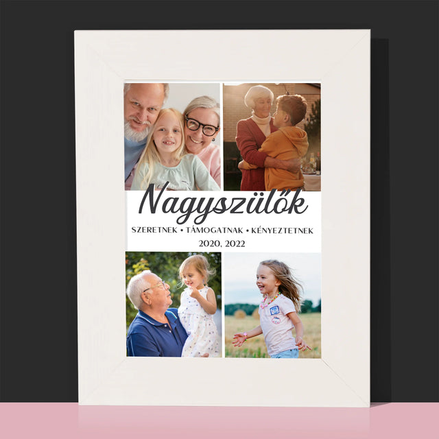 Fotókollázs: Szretett Nagyszülők  - Fotókeret