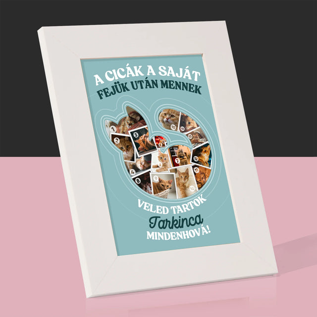 Alakzat Fotókból: Macska - Fotókeret