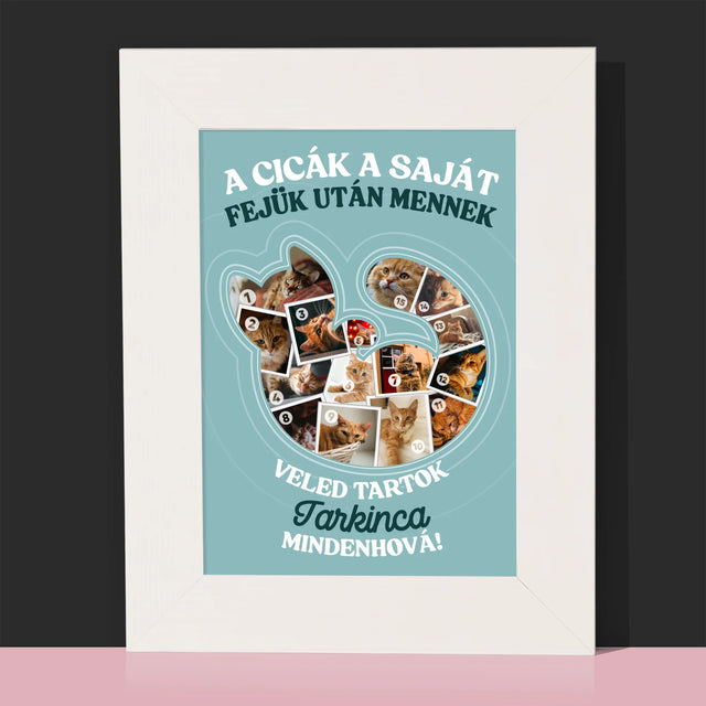 Alakzat Fotókból: Macska - Fotókeret