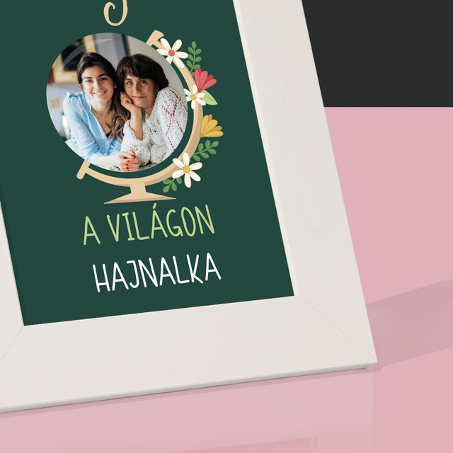 Fotó És Felirat: A Legjobb Anya Világ - Fotókeret
