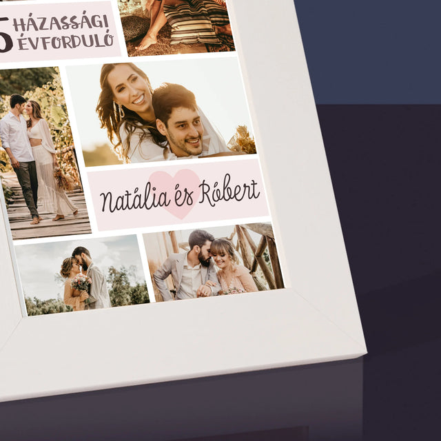 Fotókollázs: 5. Házassági Évforduló - Fotókeret