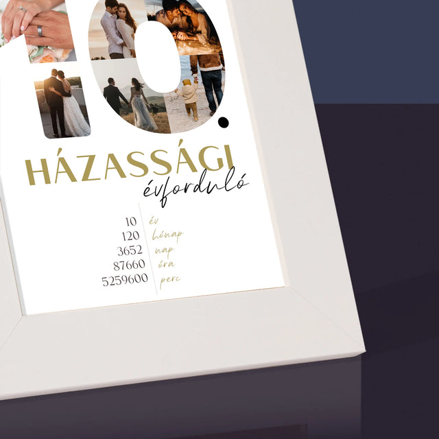 Szó Fotókból: 10. Házassági Évforduló - Fotókeret