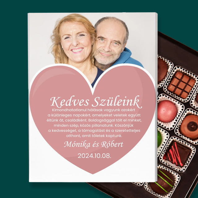 Fotó És Felirat: Szeretett Szüleink - Praliné