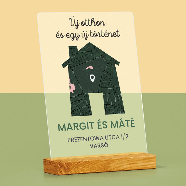 Városi Térkép: Várostérkép: Új Otthon - Akrilüvegre Nyomtatott Kép