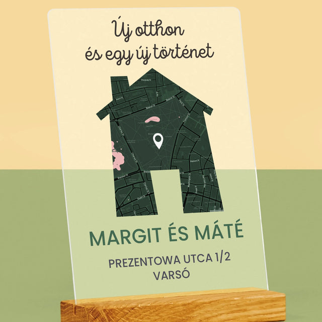 Városi Térkép: Várostérkép: Új Otthon - Akrilüvegre Nyomtatott Kép