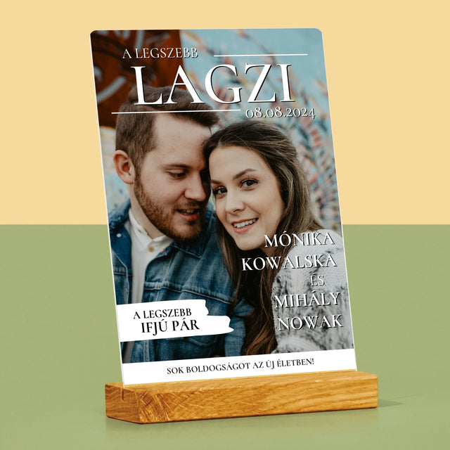 Újság Címlap: A Legszebb Lagzi - Akrilüvegre Nyomtatott Kép