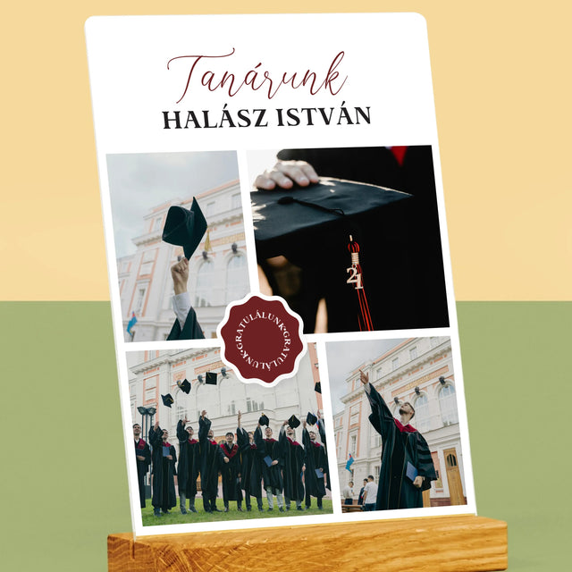 Fotókollázs: Tanárunk - Akrilüvegre Nyomtatott Kép