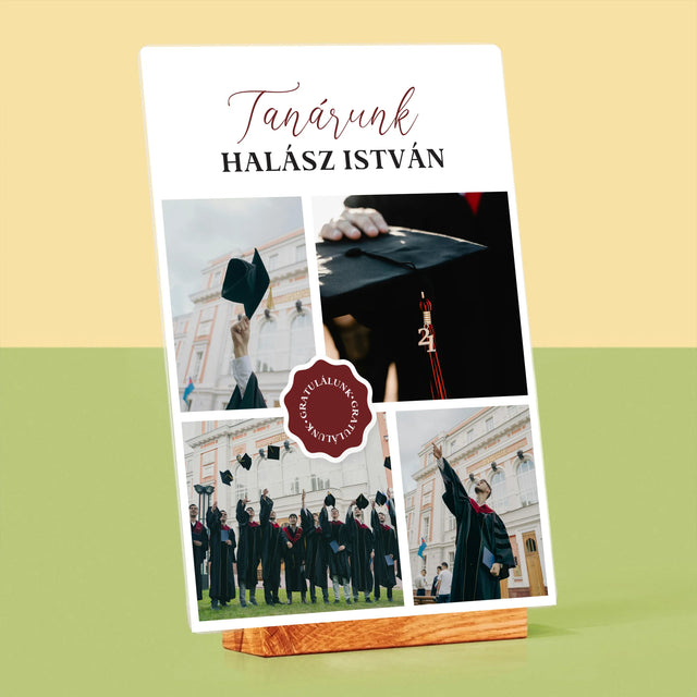 Fotókollázs: Tanárunk - Akrilüvegre Nyomtatott Kép