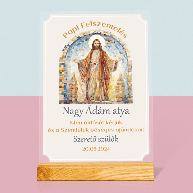 Név És Aláírás: Papi Felszentelés - Akrilüvegre Nyomtatott Kép