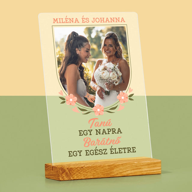 Fotó És Felirat: Tanú Egy Napra - Akrilüvegre Nyomtatott Kép