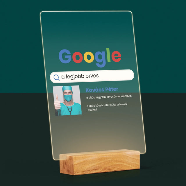Fotó És Felirat: Google-Találat A Legjobb Orvosra - Akrilüvegre Nyomtatott Kép