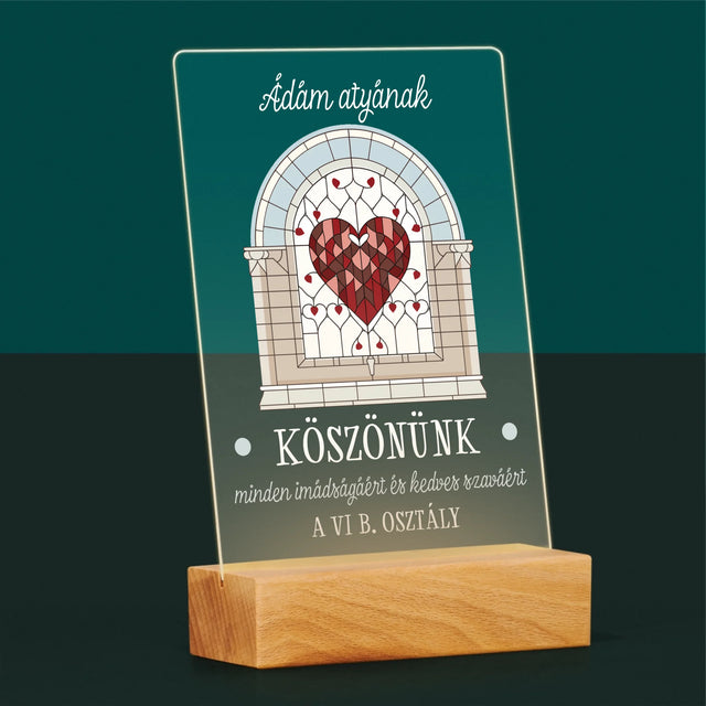 Név És Aláírás: Köszönünk Minden Imát - Akrilüvegre Nyomtatott Kép