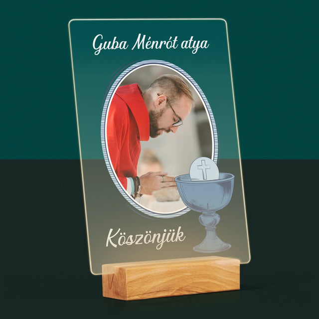 Név És Aláírás: Pap Köszönjük - Akrilüvegre Nyomtatott Kép