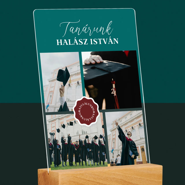Fotókollázs: Tanárunk - Akrilüvegre Nyomtatott Kép