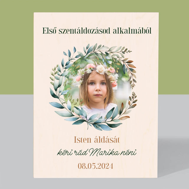 Fotó És Felirat: Első Szentáldozásod Alkalmából - Nyomtatás Fára