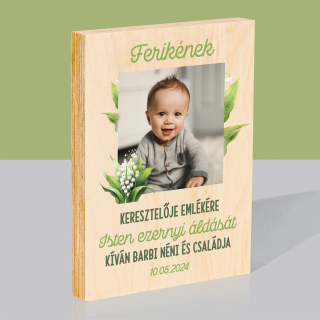 Fotó És Felirat: Keresztelői Emlék Hóvirág - Nyomtatás Fára