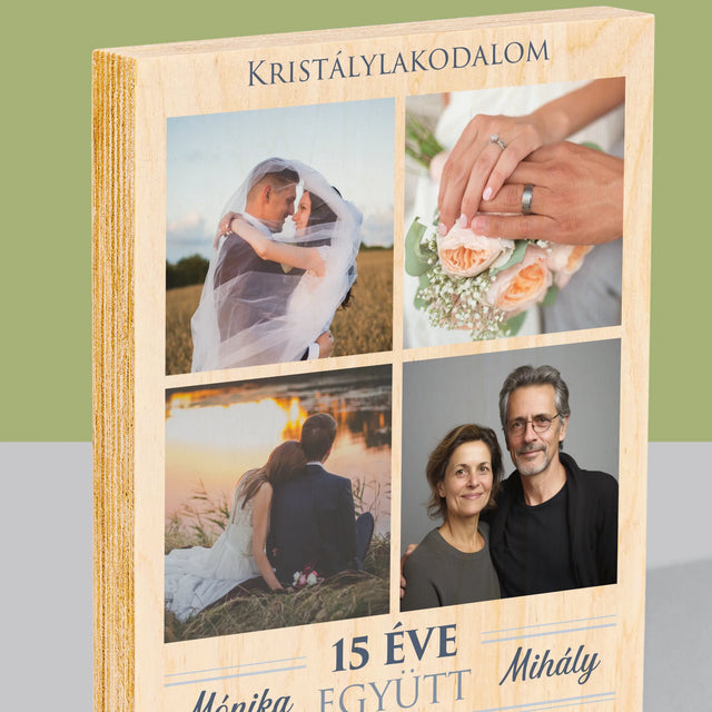 Fotókollázs: 15 Éve Együtt - Nyomtatás Fára