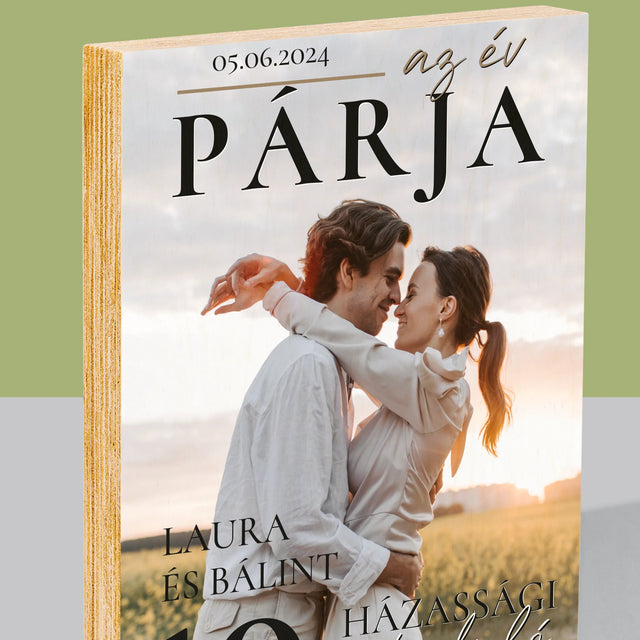 Újság Címlap: Az Év Párja - Nyomtatás Fára