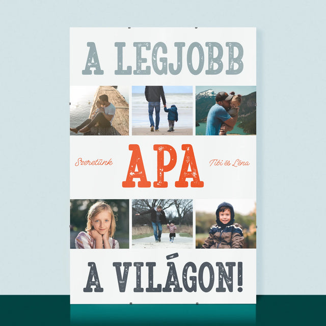 Fotókollázs: A Legjobb Apa A Világon Fénykép - Plakát