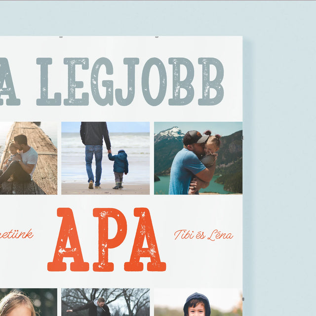 Fotókollázs: A Legjobb Apa A Világon Fénykép - Plakát