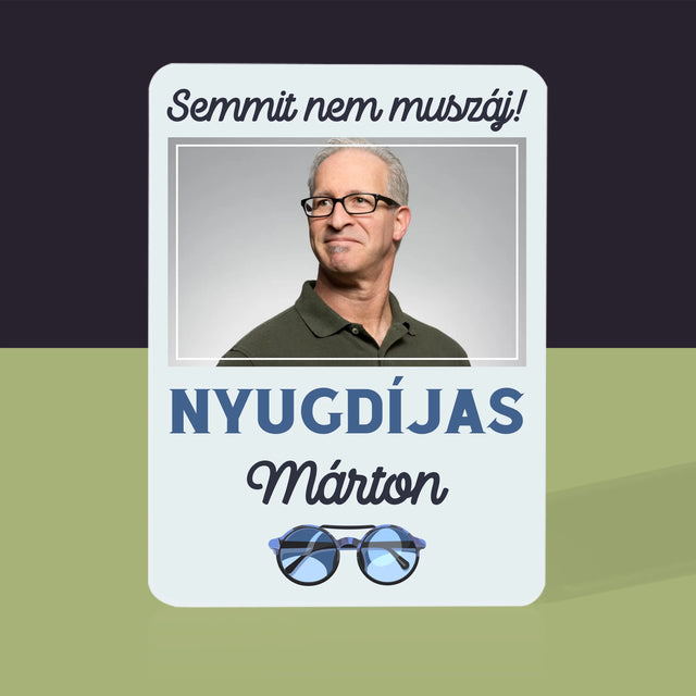 Fotó És Felirat: Semmit Nem Muszáj! Nyugdíjas - Kártyapakli