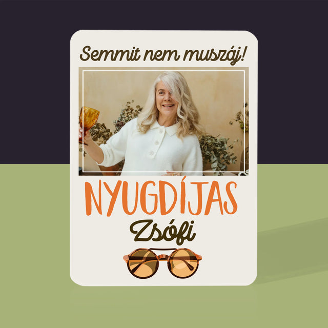 Fotó És Felirat: Semmit Nem Muszáj! Nyugdíjas - Kártyapakli