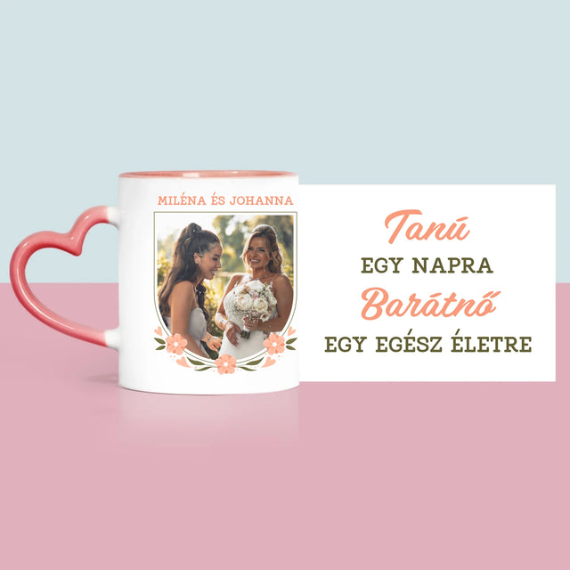 Fotó És Felirat: Tanú Egy Napra - Bögre
